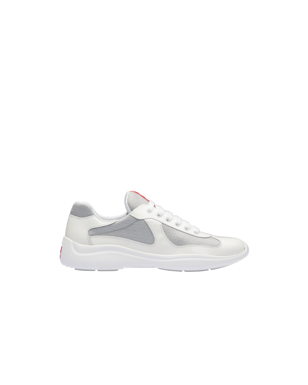 Prada Prada America\'s Cup Sneakers White / Silver | 4967LXQBS