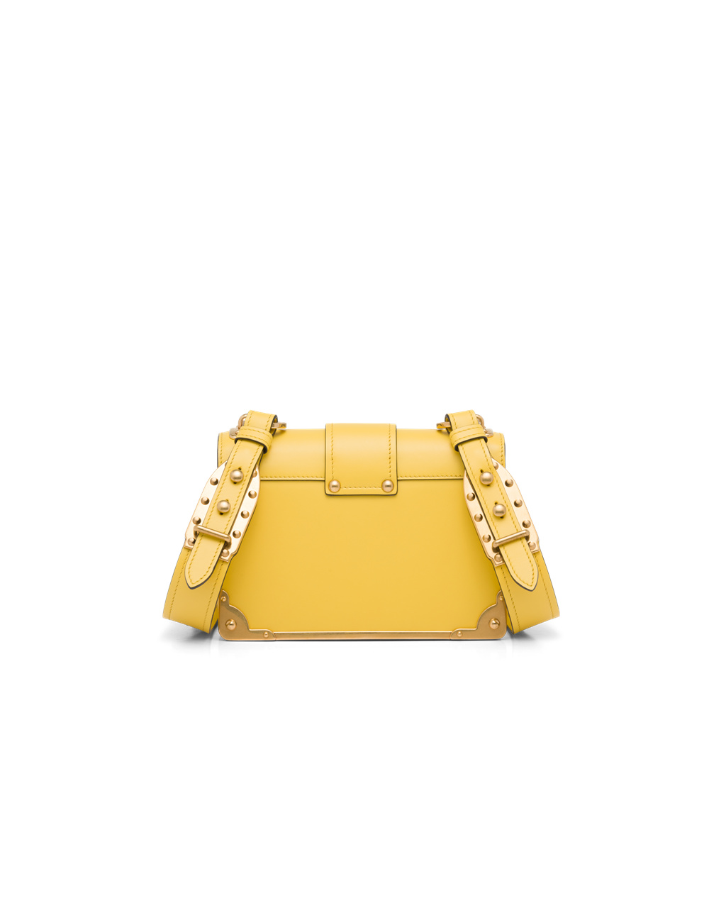 Prada Prada Cahier Leather Bag Sunny Yellow | 9457SCDNF