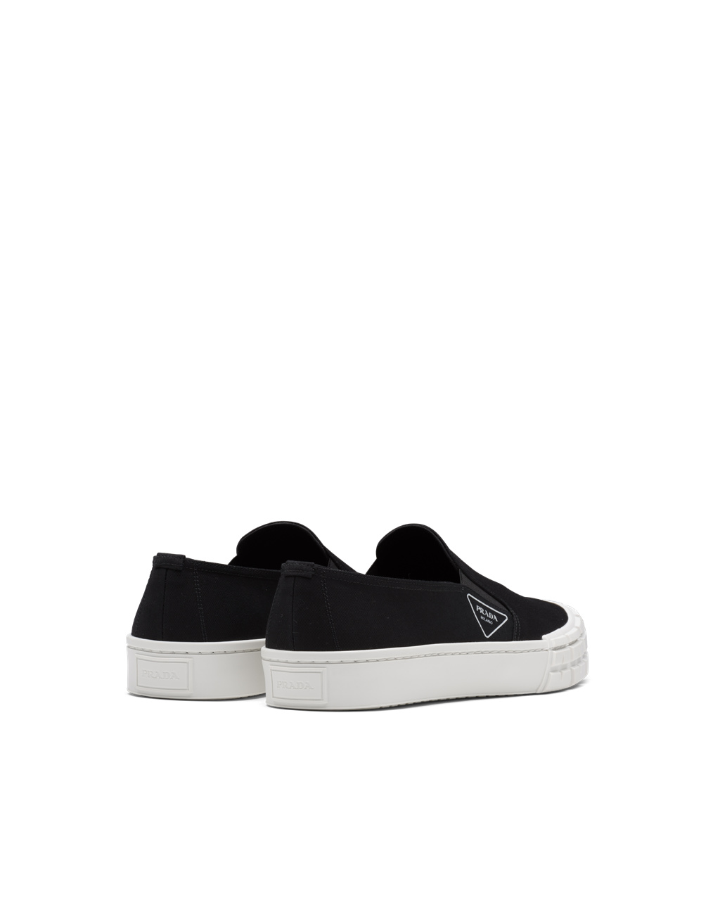 Prada Prada Cassetta Wheel Sneakers Black / White | 4835HQSIY