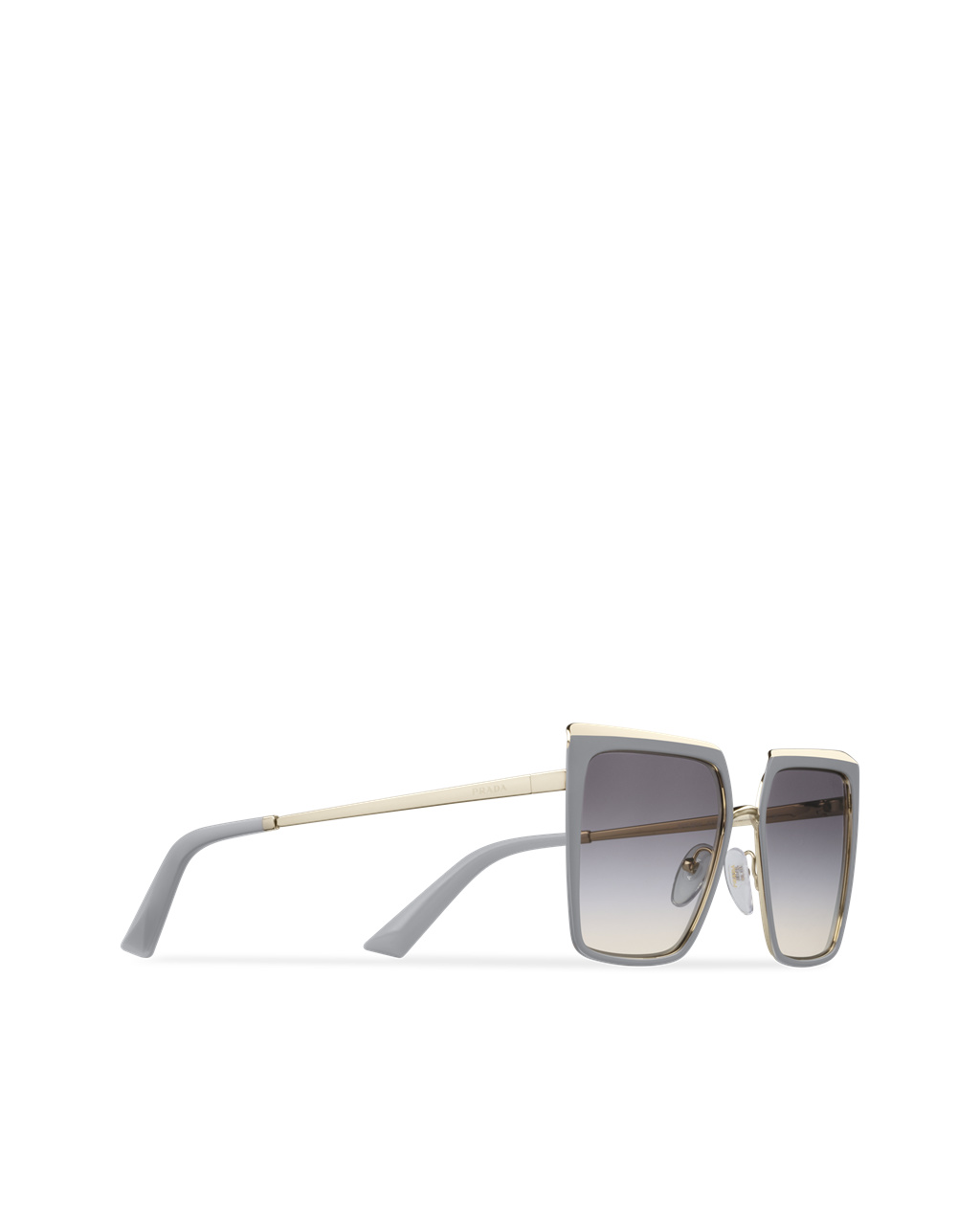 Prada Prada Cinéma Sunglasses Squared Gradient Slate Gray To Light Blue Lenses | 1634YJLZG