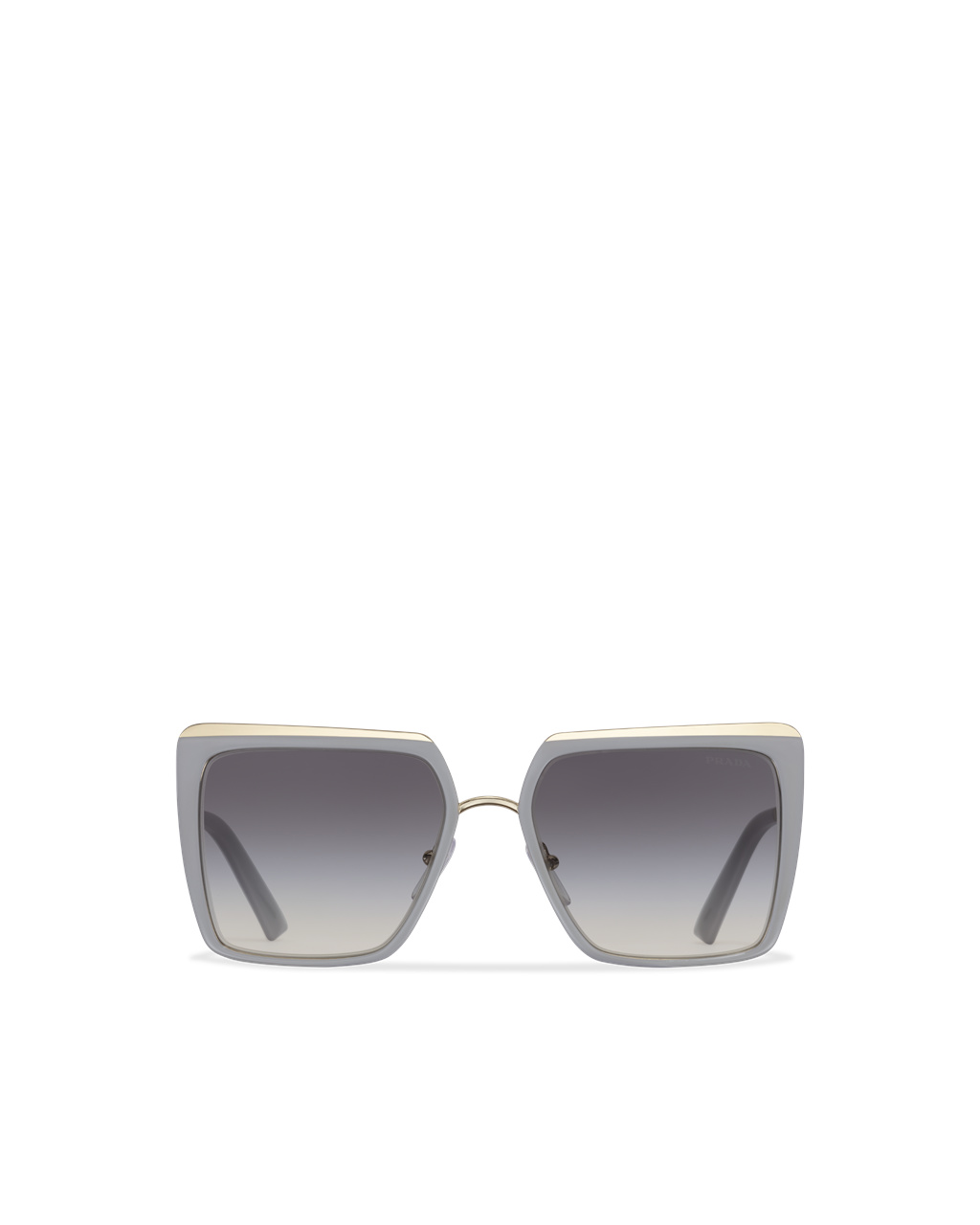 Prada Prada Cinéma Sunglasses Squared Gradient Slate Gray To Light Blue Lenses | 1634YJLZG