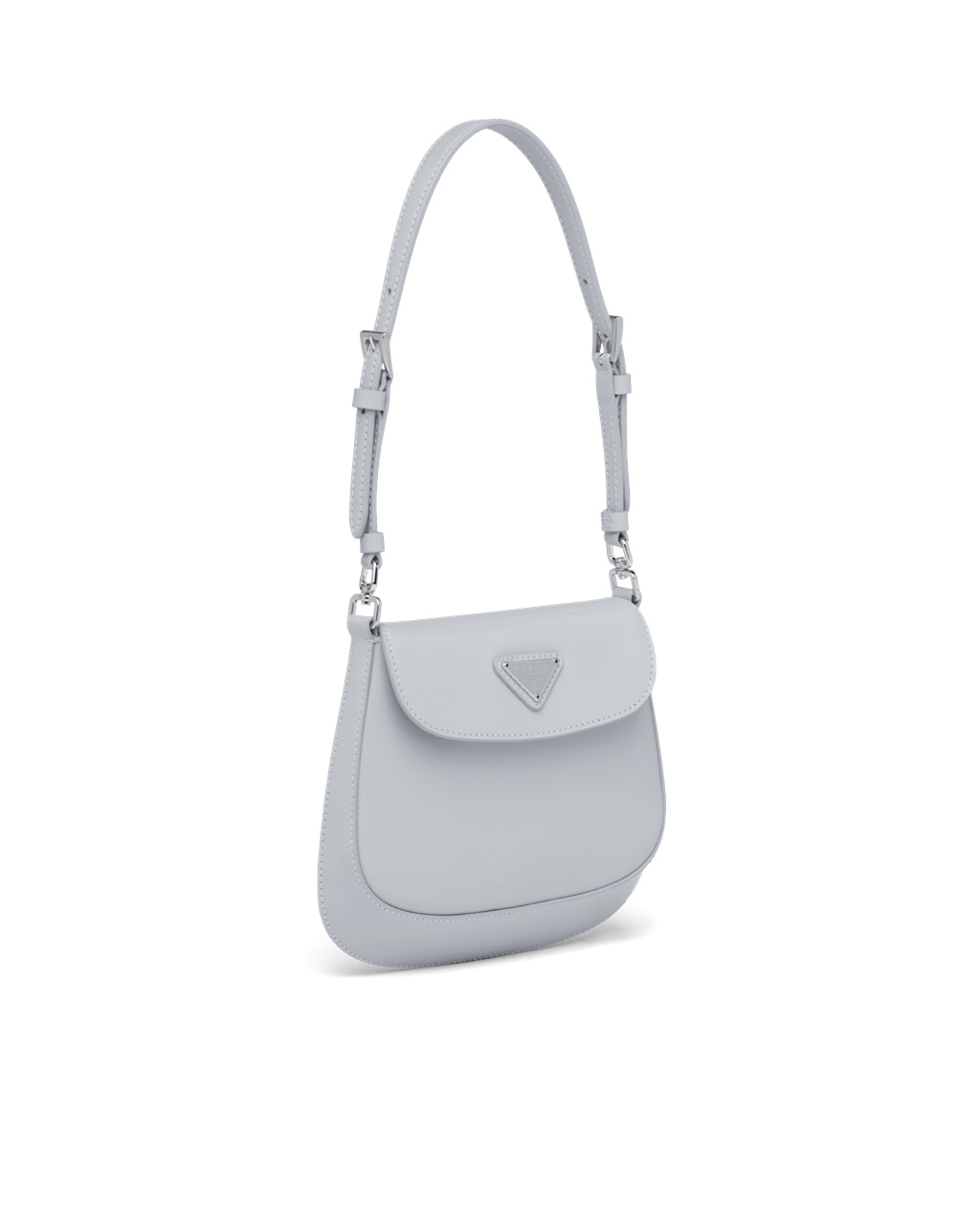 Prada Prada Cleo Brushed Leather Mini Bag Cornflower Blue | 0459PCHZX