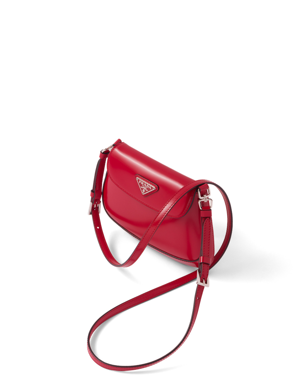 Prada Prada Cleo Brushed Leather Mini Bag Scarlet | 1456GJACI