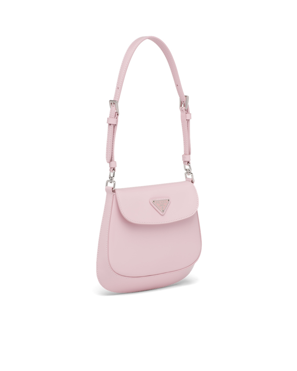 Prada Prada Cleo Brushed Leather Mini Bag Alabaster Pink | 1596FRNGP