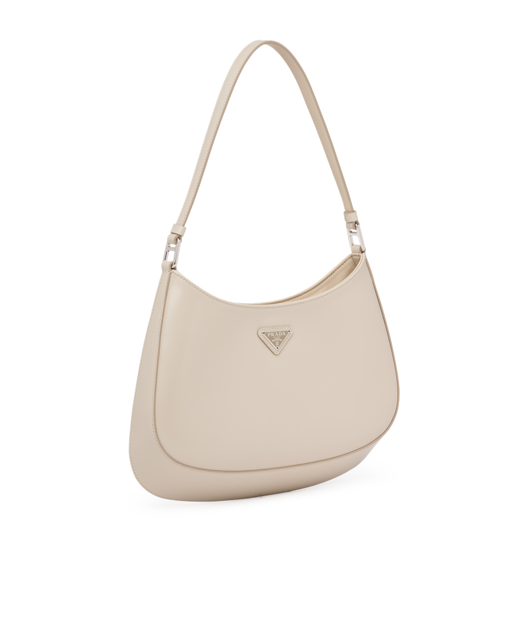 Prada Prada Cleo Brushed Leather Shoulder Bag Desert Beige | 1460ZUILX