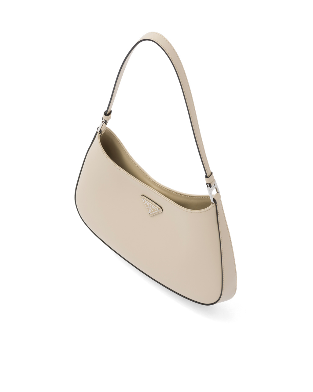 Prada Prada Cleo Brushed Leather Shoulder Bag Desert N | 2563LCGEW