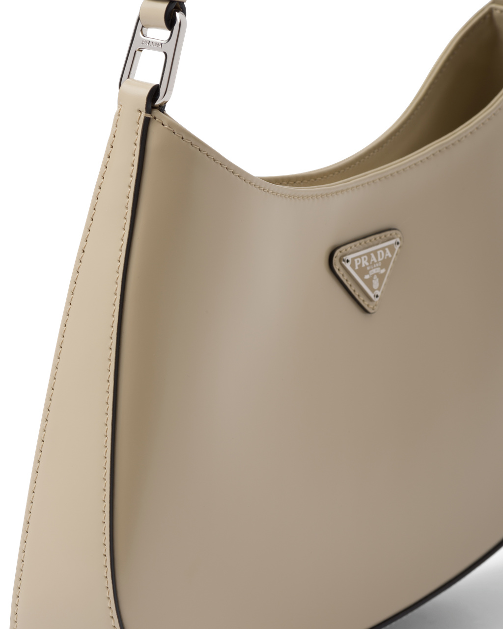 Prada Prada Cleo Brushed Leather Shoulder Bag Desert N | 2563LCGEW