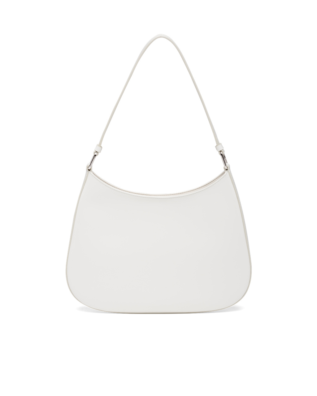 Prada Prada Cleo Brushed Leather Shoulder Bag White | 4193ZPYKC