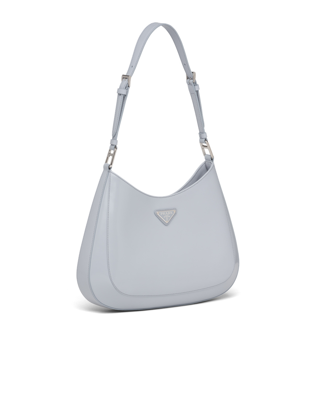 Prada Prada Cleo Brushed Leather Shoulder Bag Cornflower Blue | 6429XNGLW