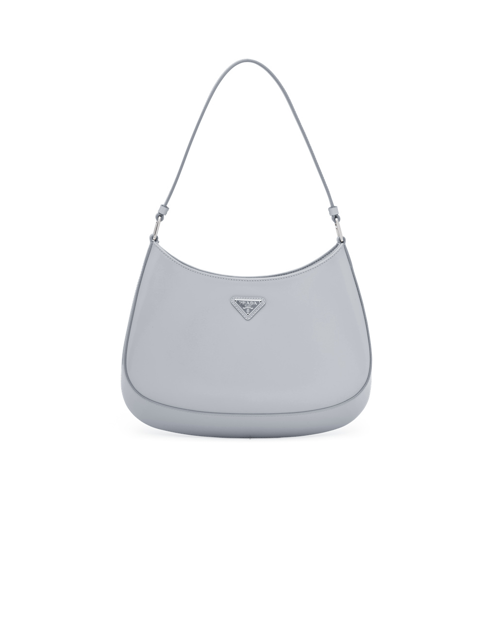 Prada Prada Cleo Brushed Leather Shoulder Bag Cornflower Blue | 9802JFNMT