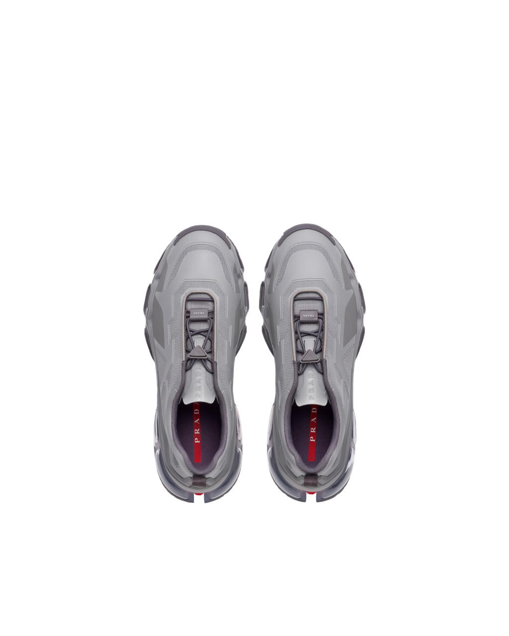 Prada Prada Collision Cross Sneakers Silver | 8062ETBIQ