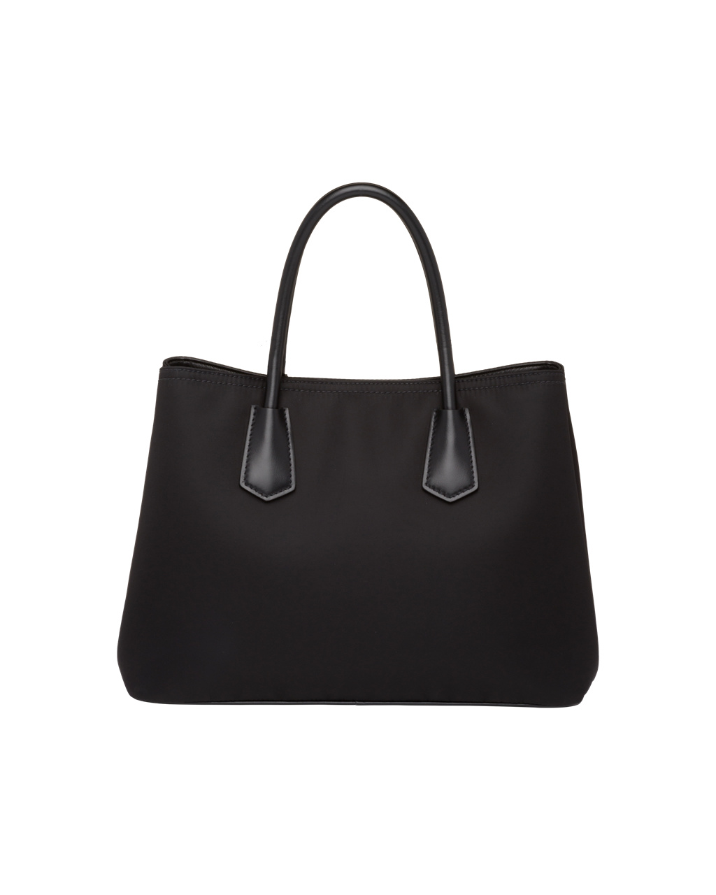 Prada Prada Double Nylon And Saffiano Leather Bag Black | 7534QIXOG