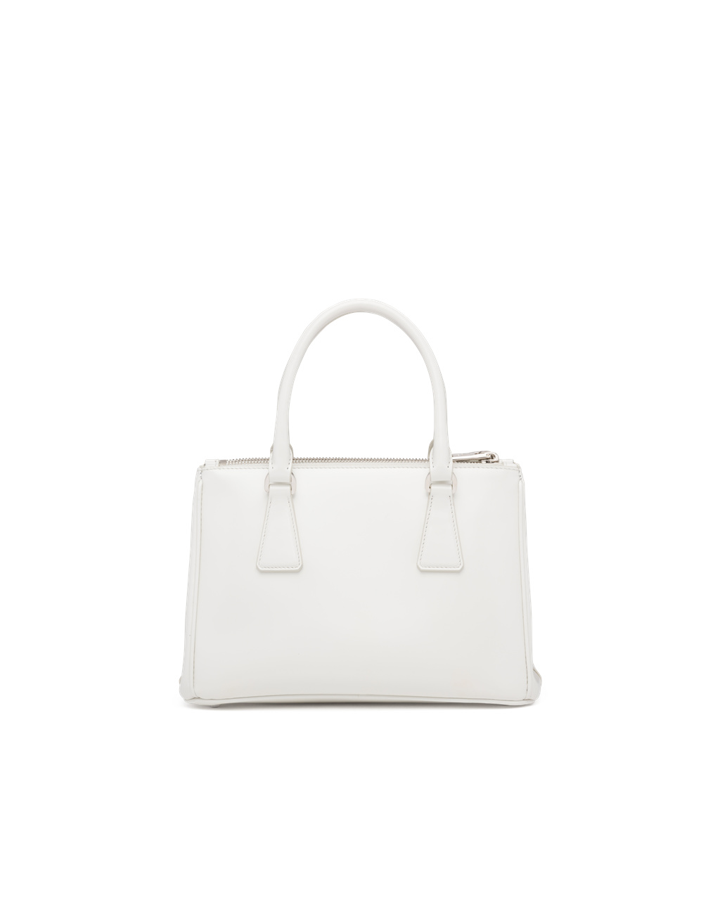 Prada Prada Galleria Brushed Leather Small Bag White N | 3968MQWCF