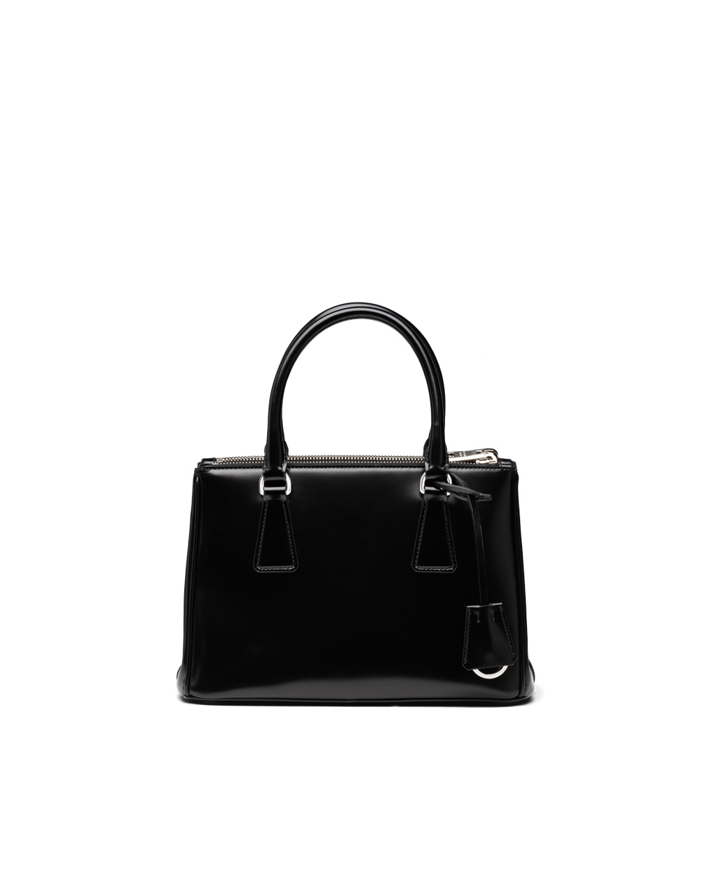 Prada Prada Galleria Brushed Leather Small Bag Black | 8973UQXYG