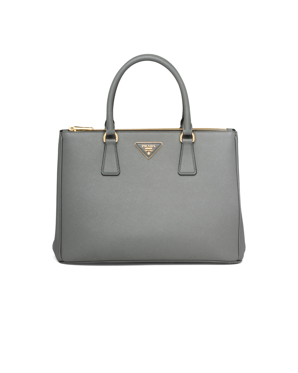 Prada Prada Galleria Saffiano Leather Large Bag Slate Gray | 0961OQULD