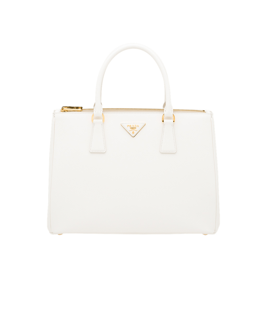 Prada Prada Galleria Saffiano Leather Large Bag White | 5627FBMYE