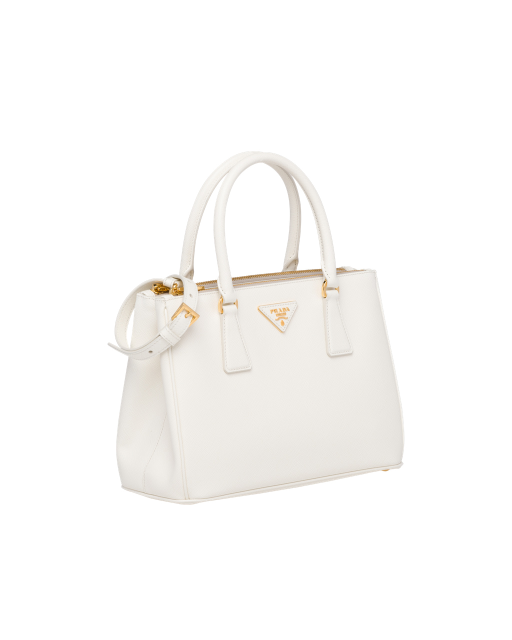 Prada Prada Galleria Saffiano Leather Medium Bag White | 5437XJPCQ