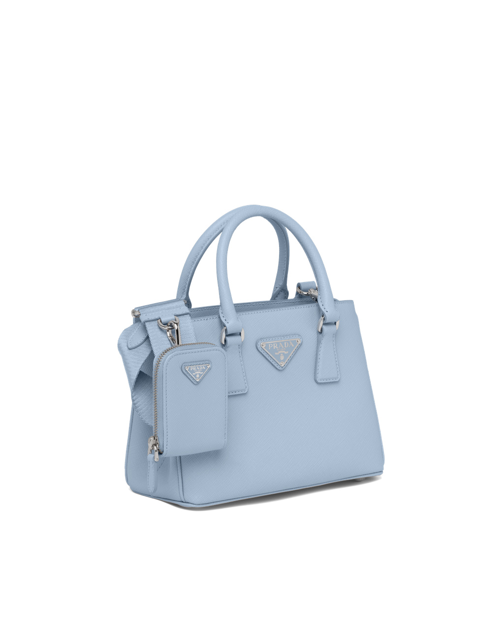 Prada Prada Galleria Saffiano Leather Mini-bag Celeste | 8142GENRB