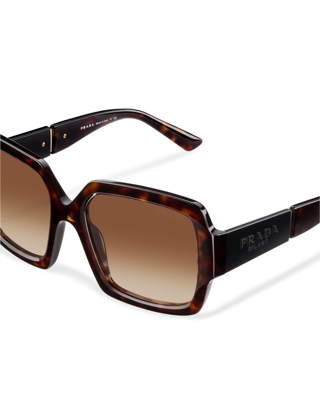 Prada Prada Monochrome Sunglasses Squared Gradient Sienna Lenses | 8279DETKP