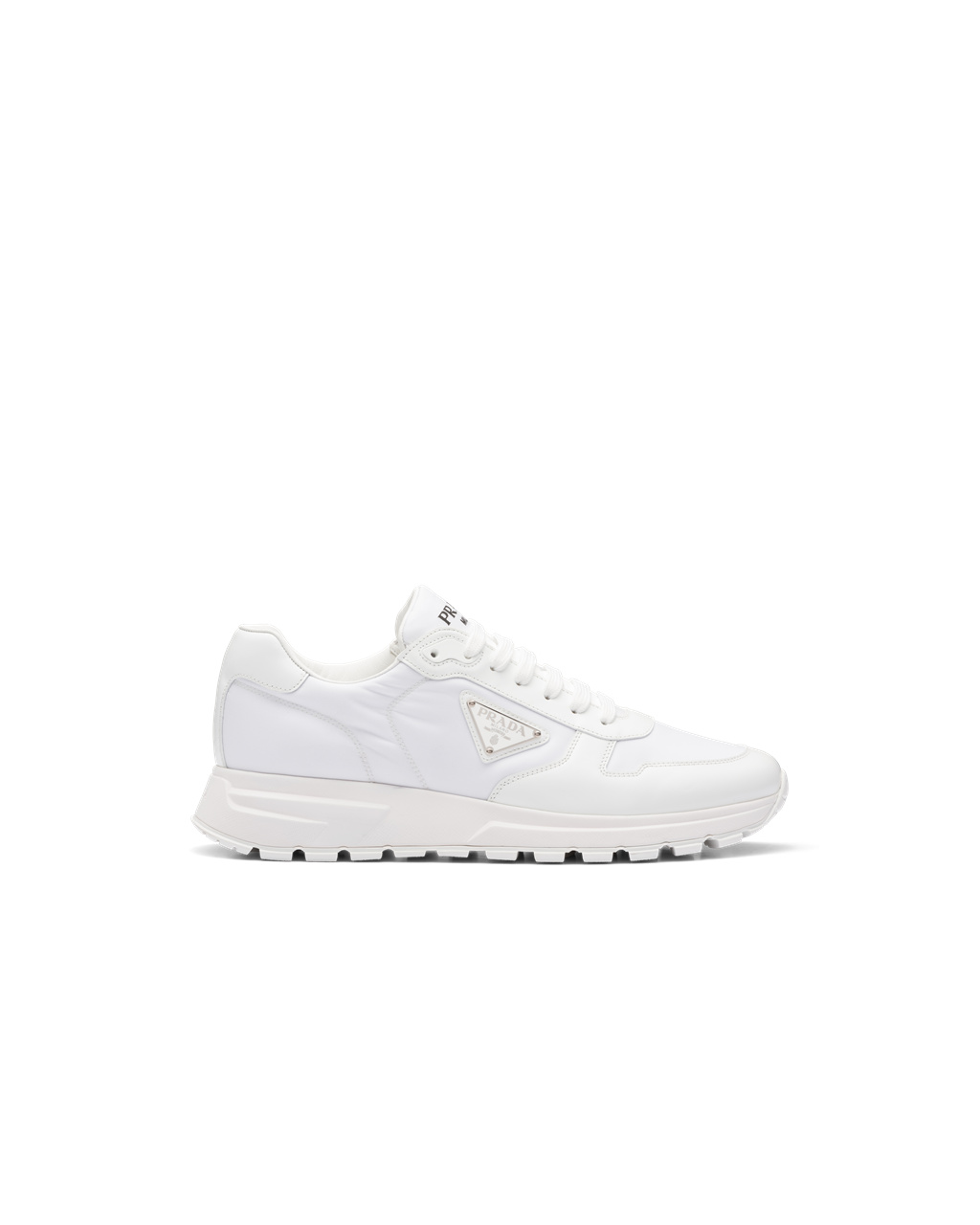 Prada Prada Prax 1 Re-nylon And Brushed Leather Sneakers White | 5381JPQIW