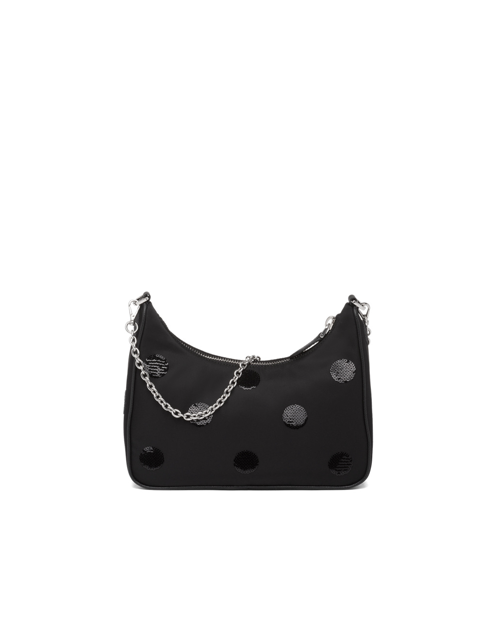 Prada Prada Re-edition 2005 Re-nylon Polka-dot Bag Black | 4968BAORJ