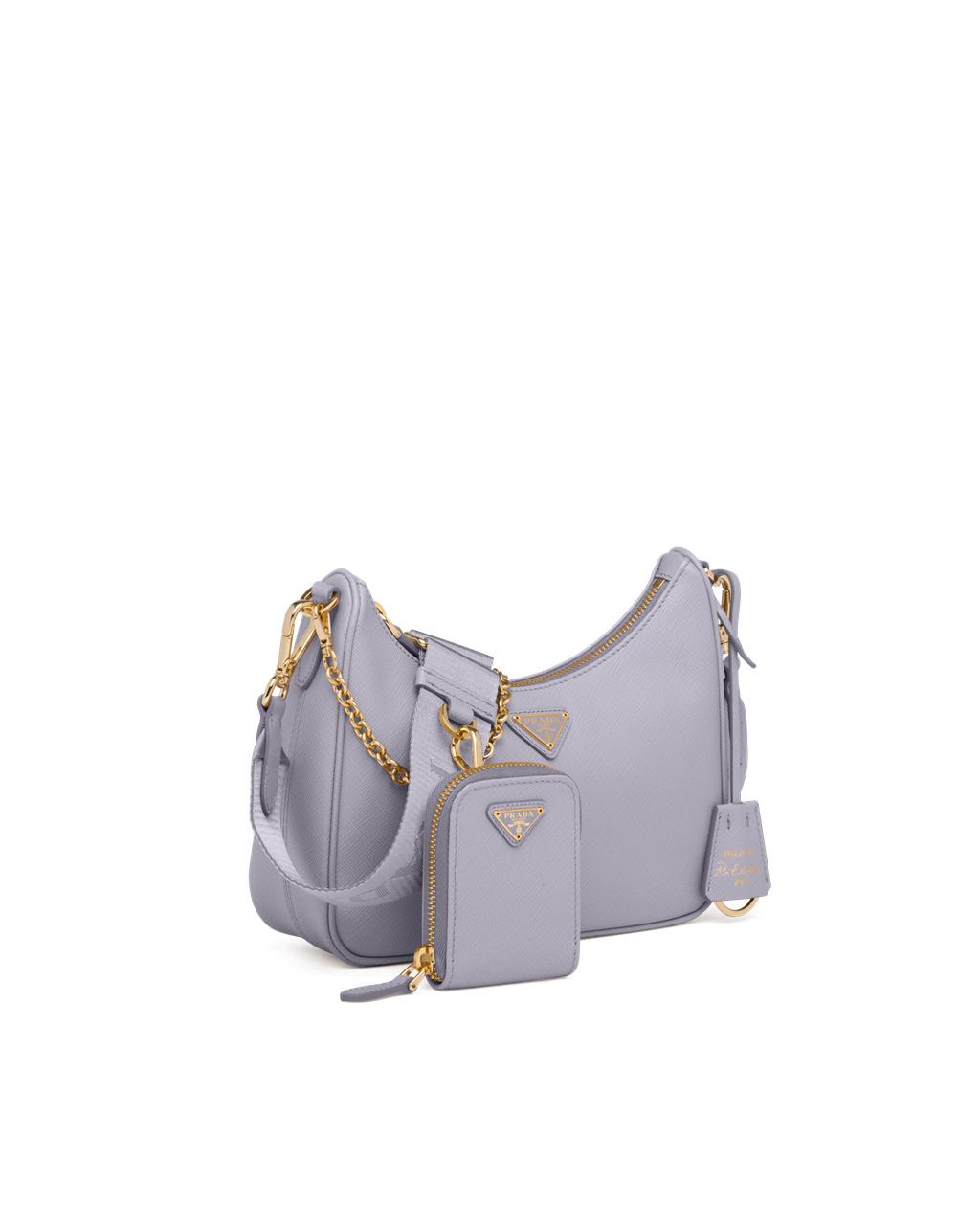 Prada Prada Re-edition 2005 Saffiano Leather Bag Wisteria | 7109SHGAO