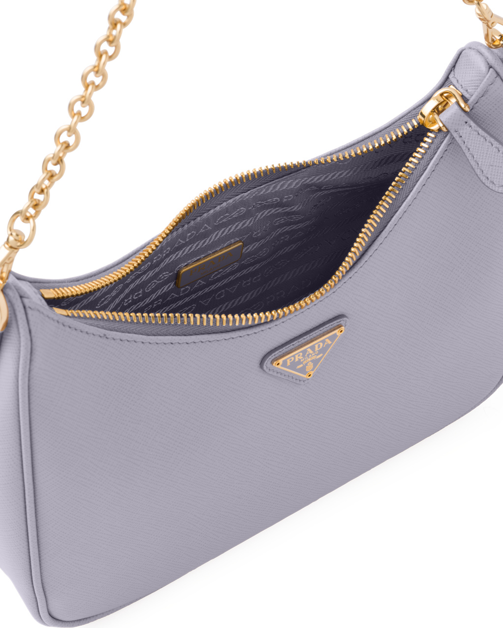 Prada Prada Re-edition 2005 Saffiano Leather Bag Wisteria | 7109SHGAO