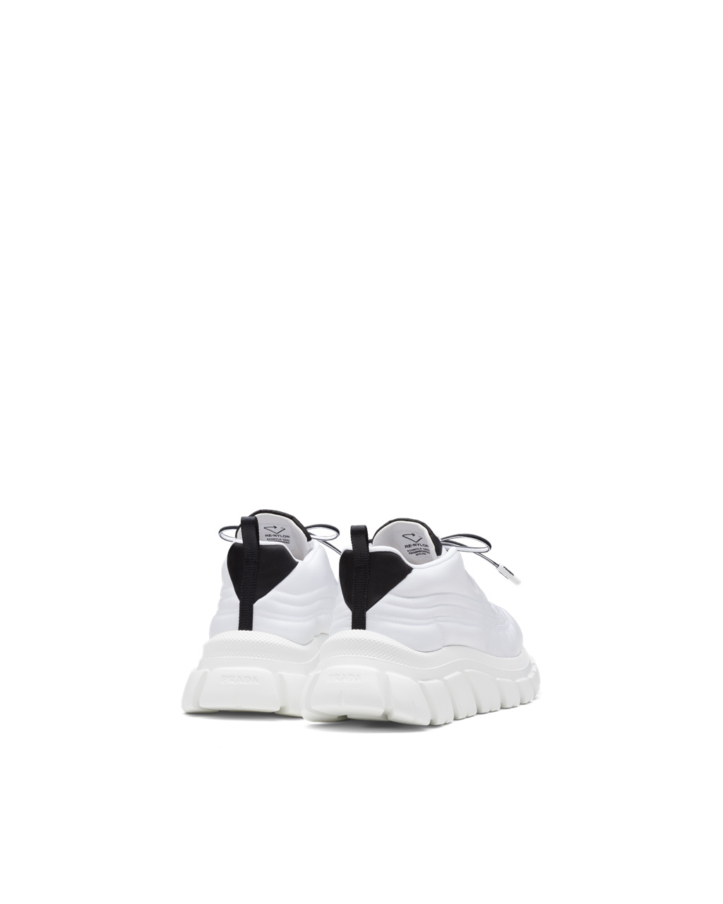 Prada Prada Rush Gabardine Re-nylon Sneakers White / Black | 8369USDLF