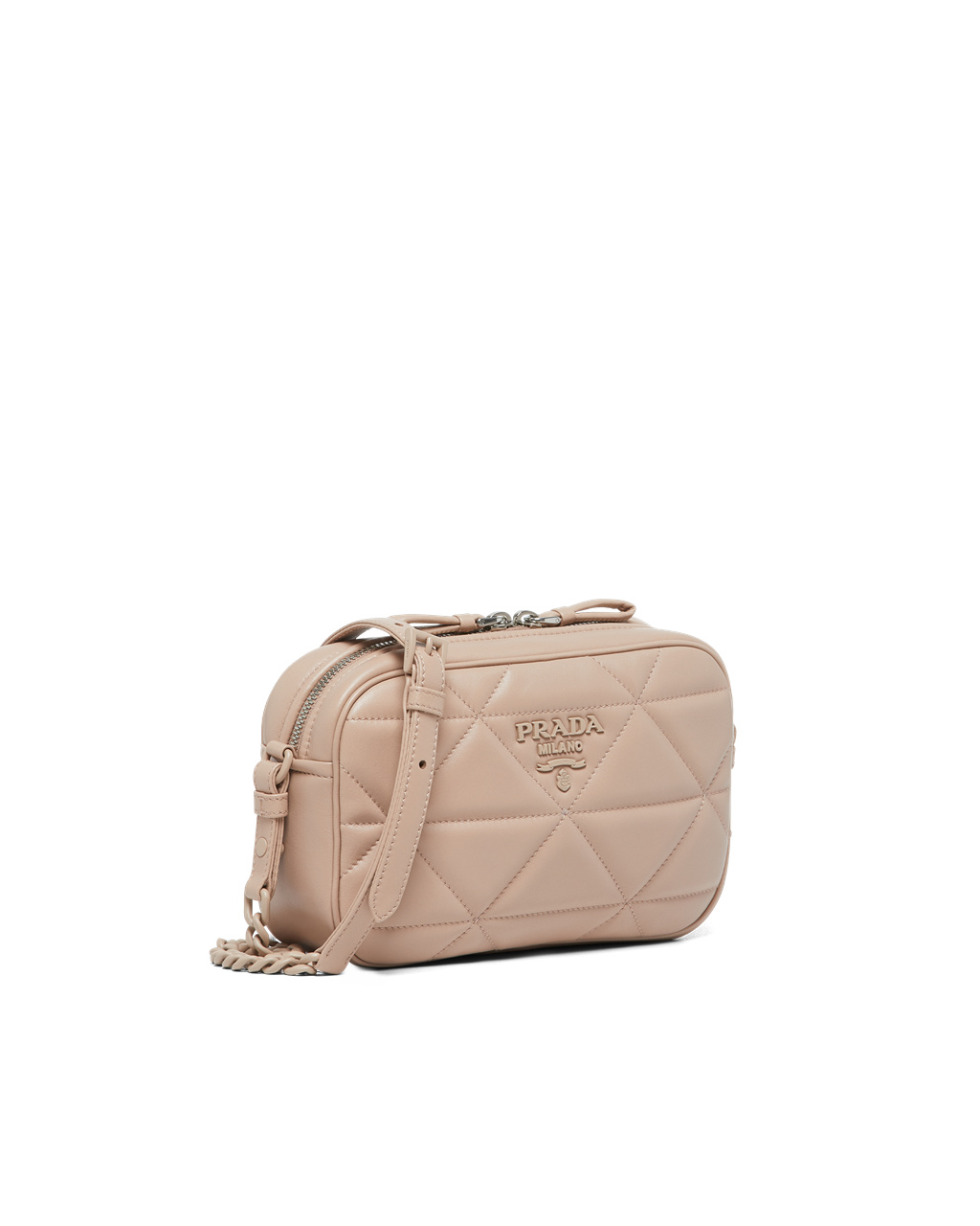 Prada Prada Spectrum Nappa Leather Shoulder Bag Powder Beige | 7450GNWHT