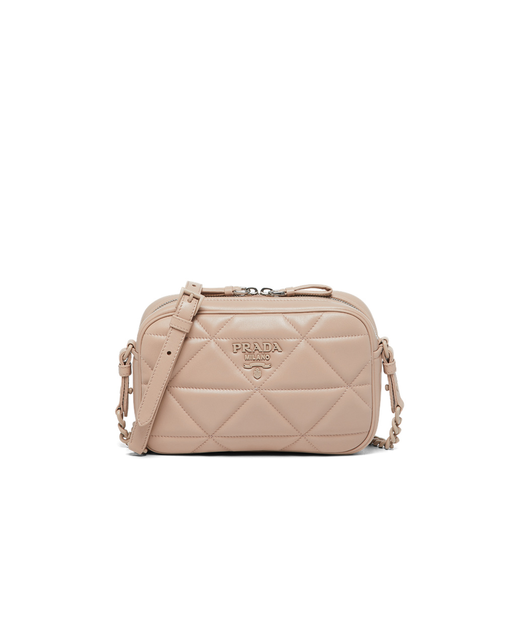 Prada Prada Spectrum Nappa Leather Shoulder Bag Powder Beige | 7450GNWHT