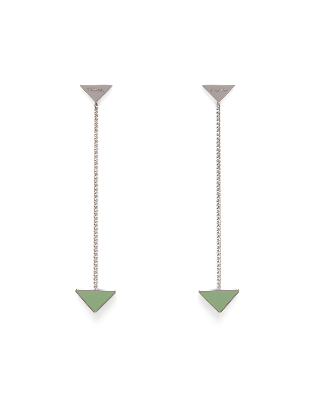 Prada Prada Symbole Drop Earrings Aqua | 7340YVHRQ