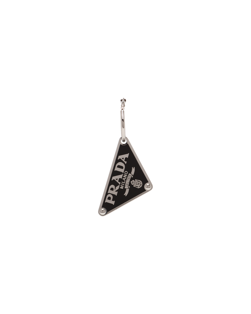 Prada Prada Symbole Pendant Left Earring Black | 1758SRJVF