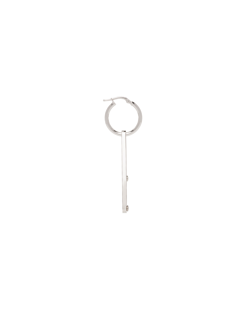 Prada Prada Symbole Pendant Left Earring White | 3265COJZF