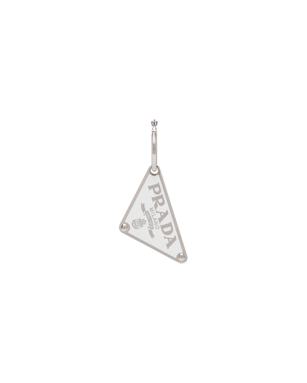 Prada Prada Symbole Pendant Right Earring White | 0761WAKJH