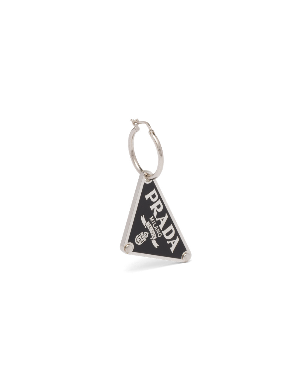 Prada Prada Symbole Pendant Right Earring Black | 4812TBGAV