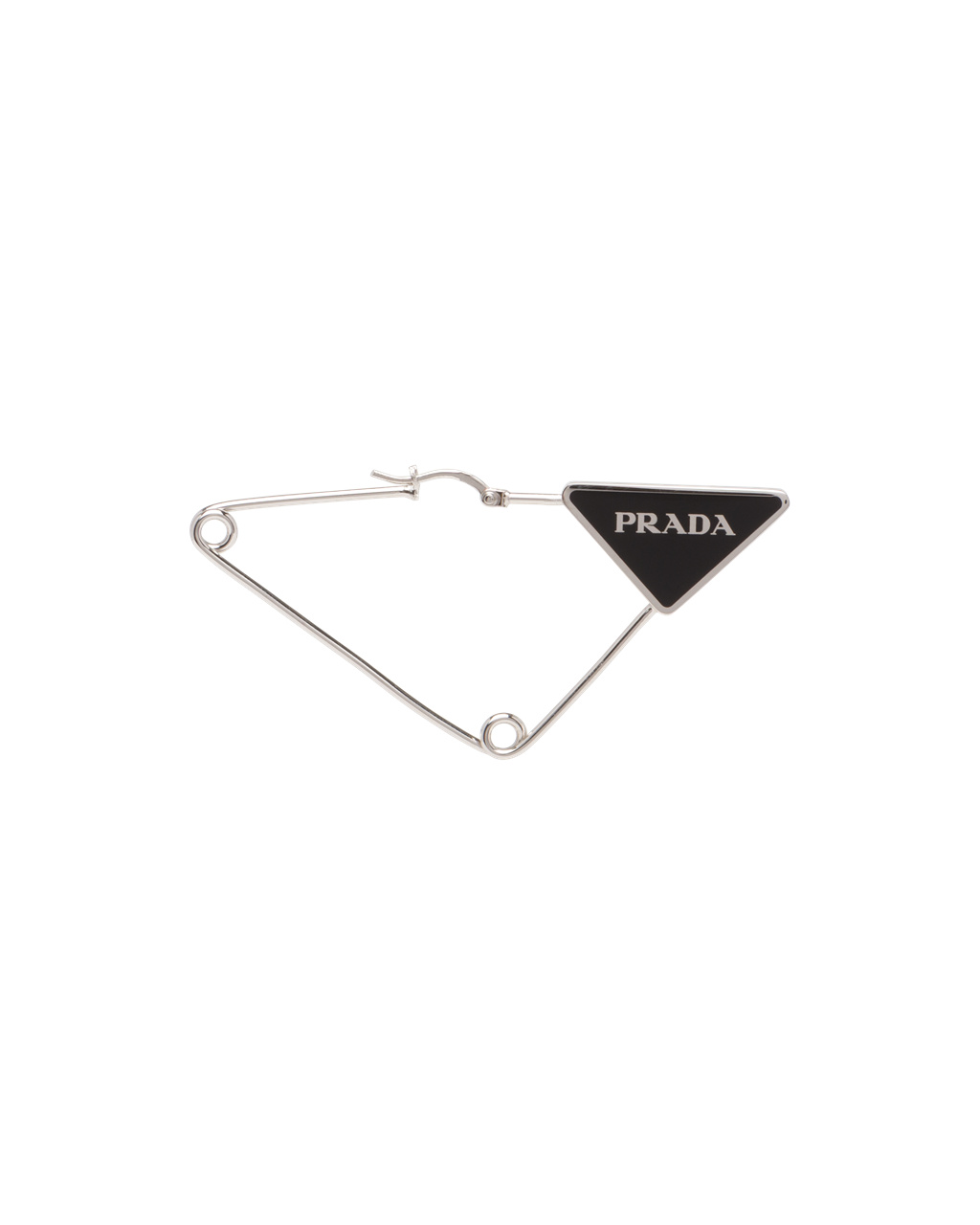 Prada Prada Symbole Single Earring Steel / Black | 0436IMYLW