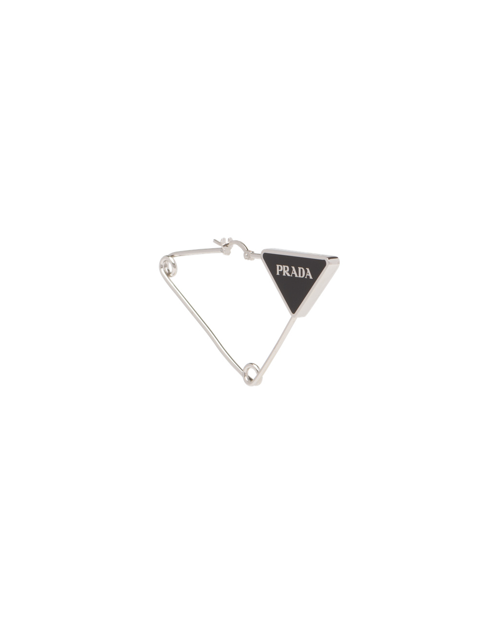 Prada Prada Symbole Single Earring Steel / Black | 0436IMYLW