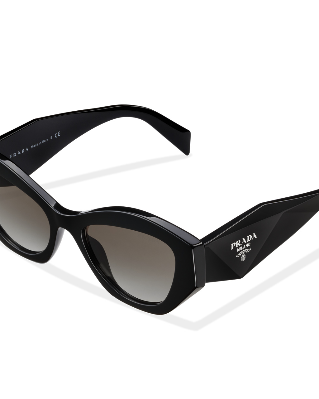 Prada Prada Symbole Sunglasses Cat-eye Gradient Anthracite Gray Lenses | 0734ZSNBM