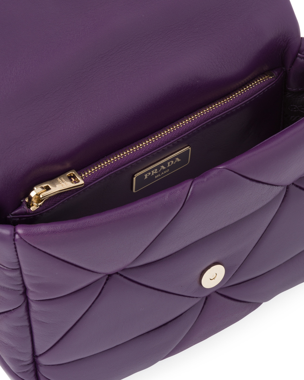 Prada Prada System Nappa Leather Patchwork Bag Violet | 9178ADEXT