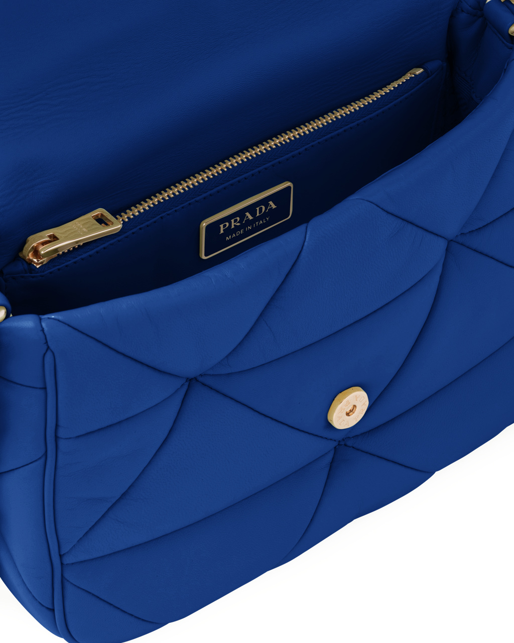 Prada Prada System Nappa Leather Patchwork Bag Royal Blue | 9678CJSMX