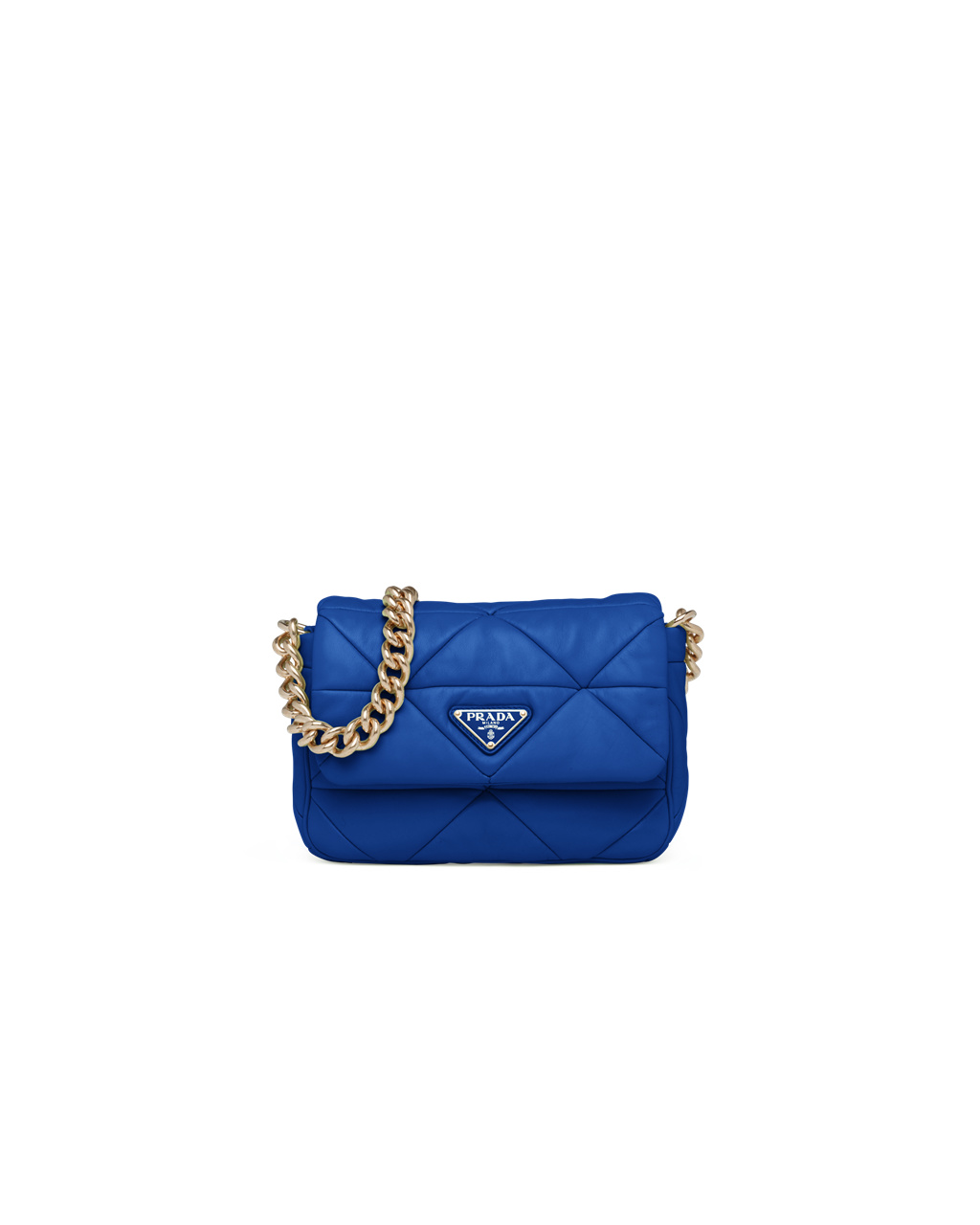 Prada Prada System Nappa Leather Patchwork Bag Royal Blue | 9678CJSMX