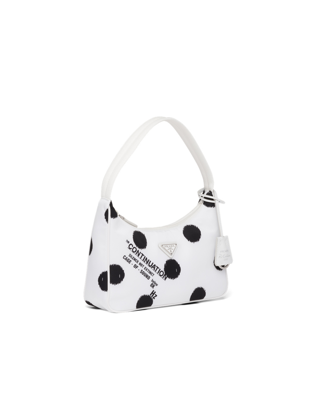 Prada Printed Re-nylon Re-edition 2000 Mini-bag White | 6091IAKUX