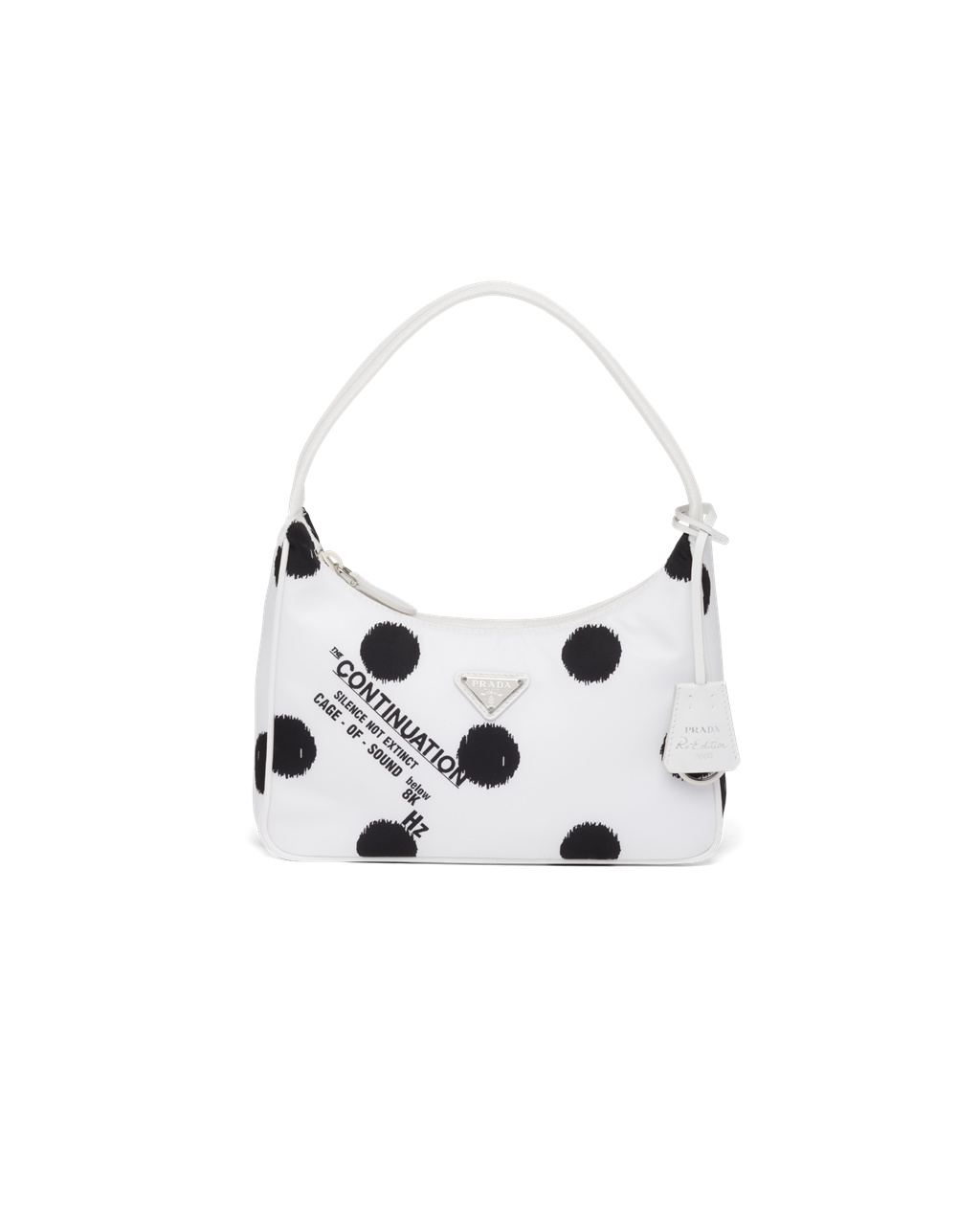 Prada Printed Re-nylon Re-edition 2000 Mini-bag White | 6091IAKUX