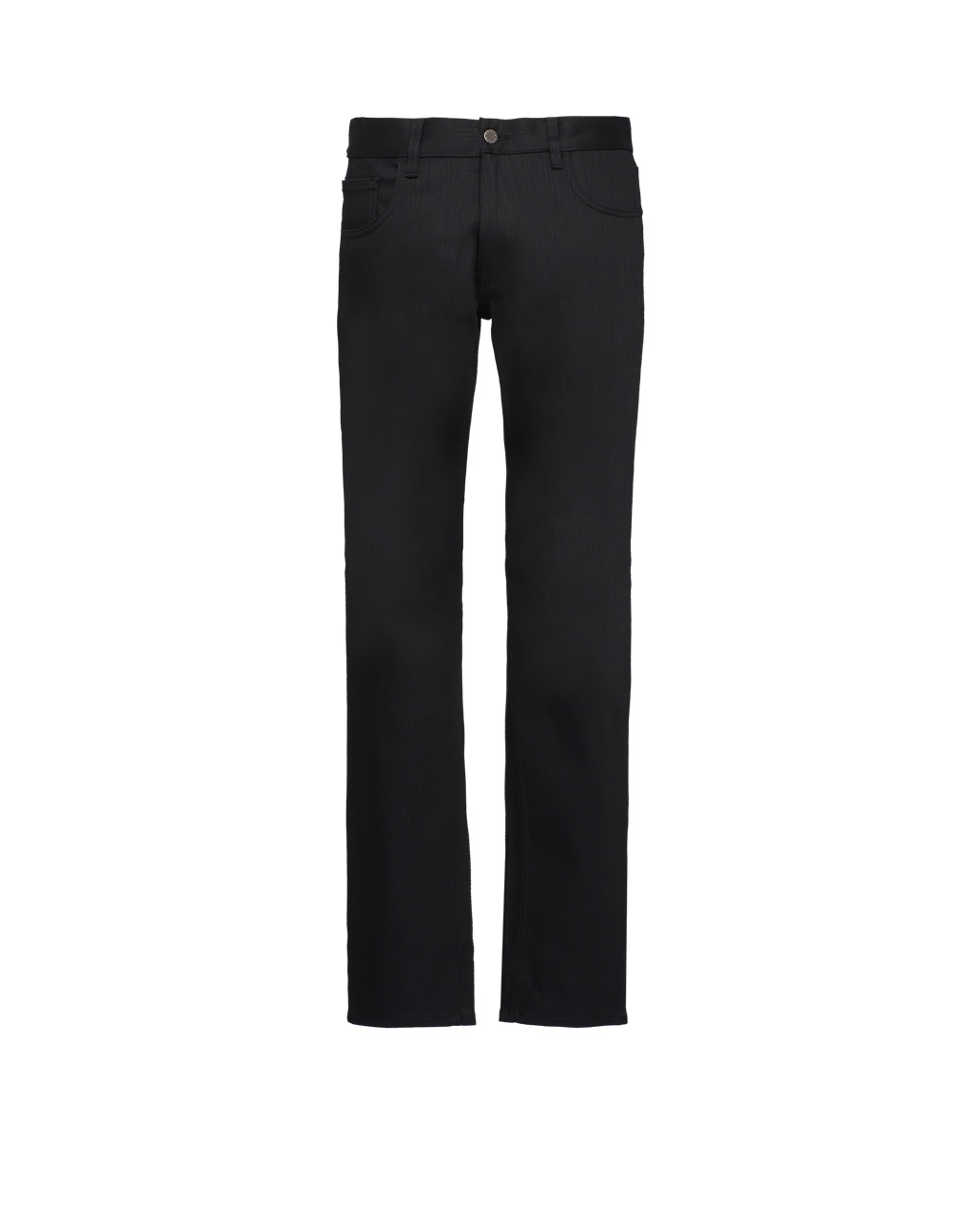 Prada Raw New Stretch Denim Jeans Black | 9517BIUCZ