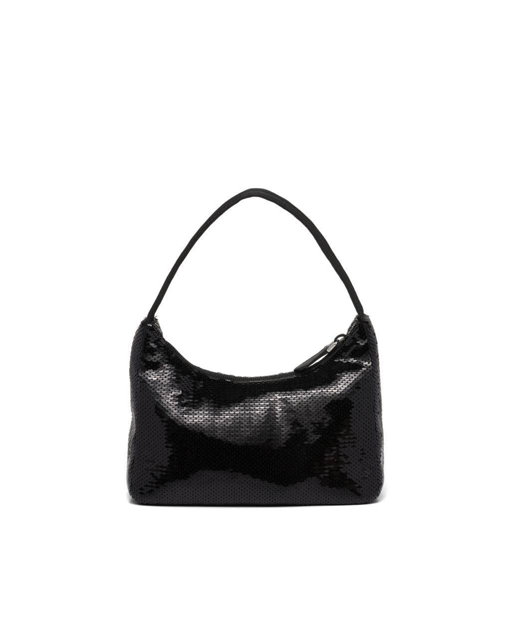 Prada Re-edition 2000 Sequined Re-nylon Mini-bag Black / White | 8194DSURN