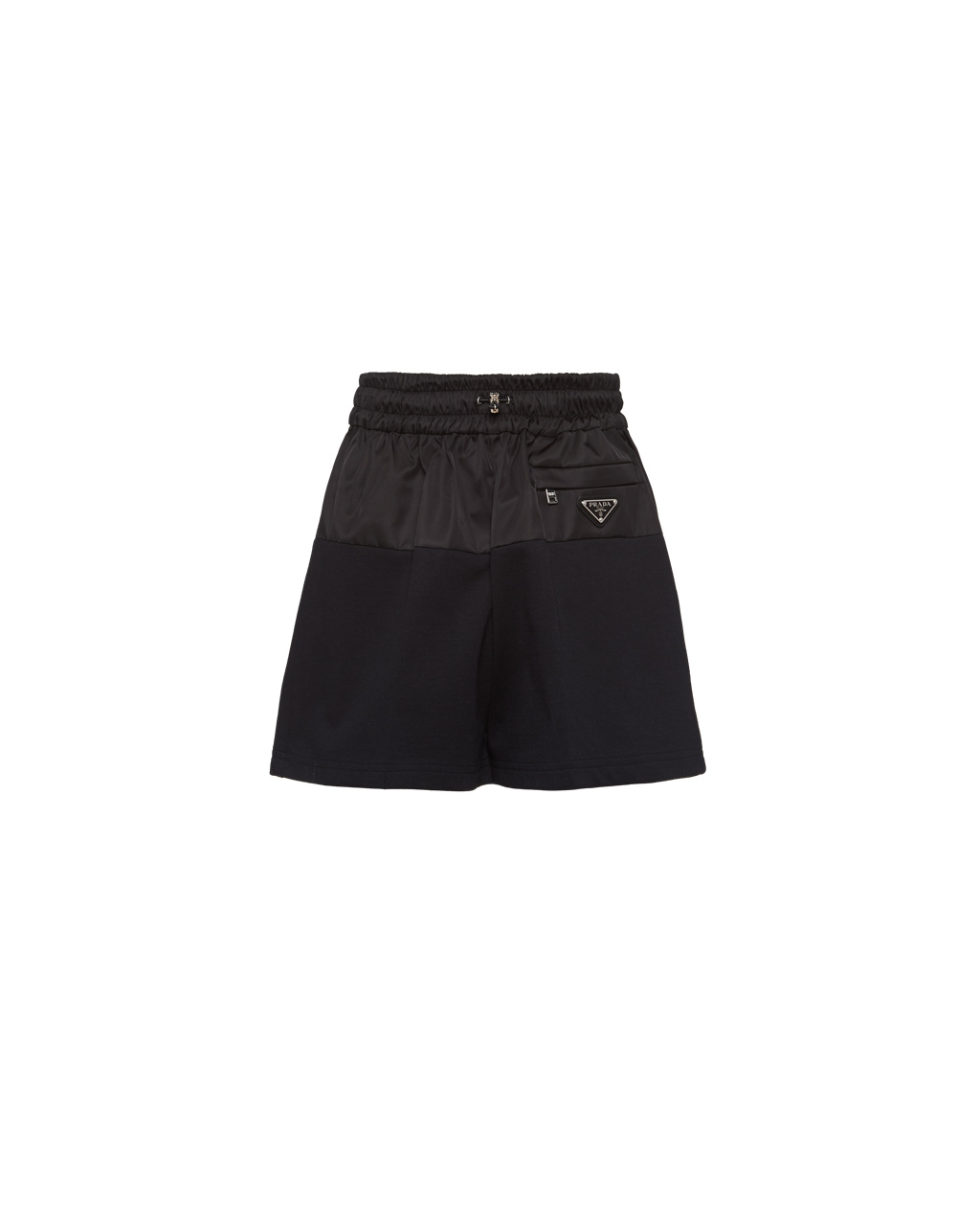 Prada Re-nylon And Jersey Shorts Black / Black | 5469NKYHP