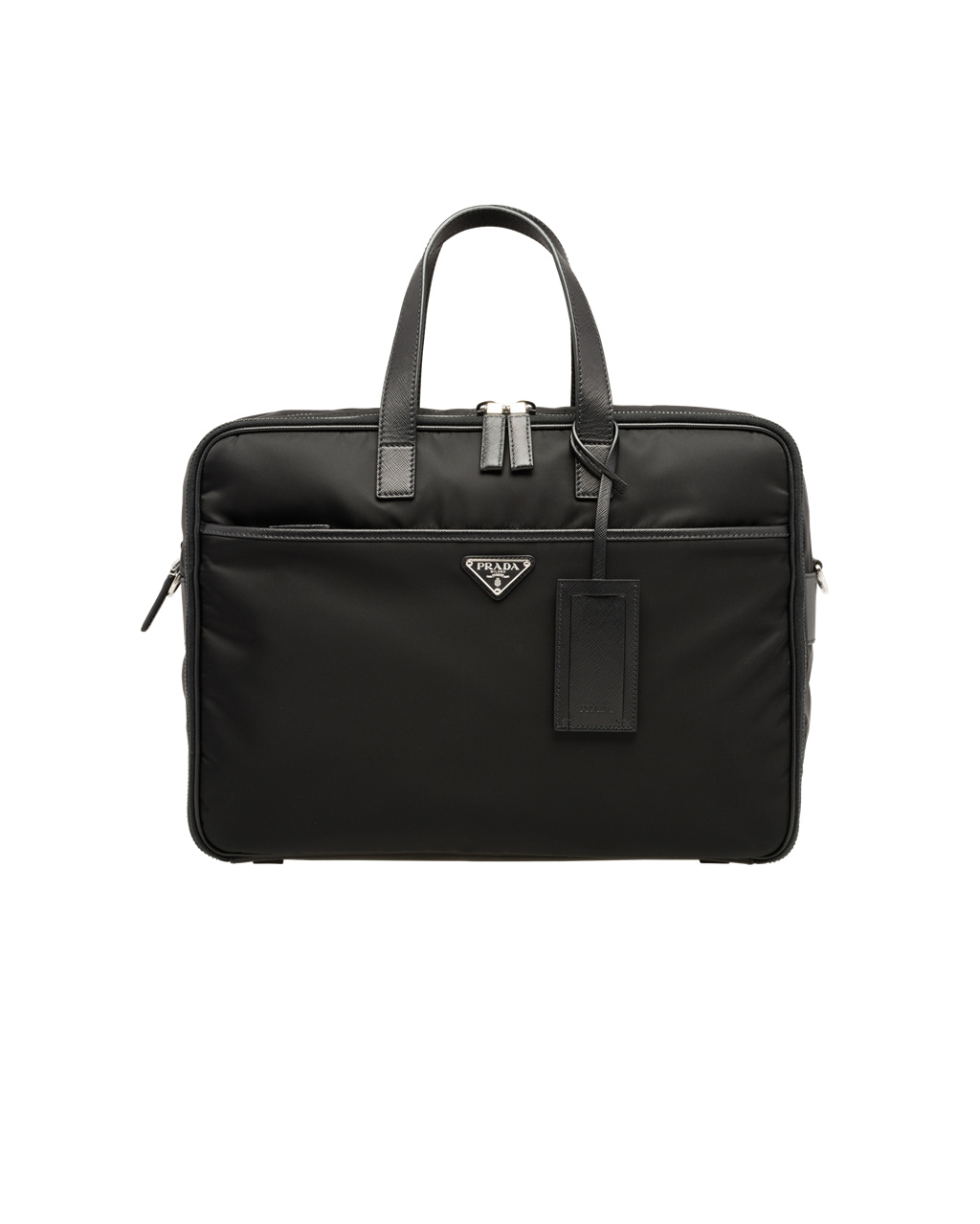 Prada Re-nylon And Saffiano Leather Briefcase Black | 1269TACVJ