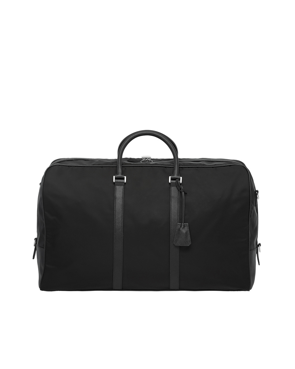 Prada Re-nylon And Saffiano Leather Duffle Bag Black | 2604GHDSC