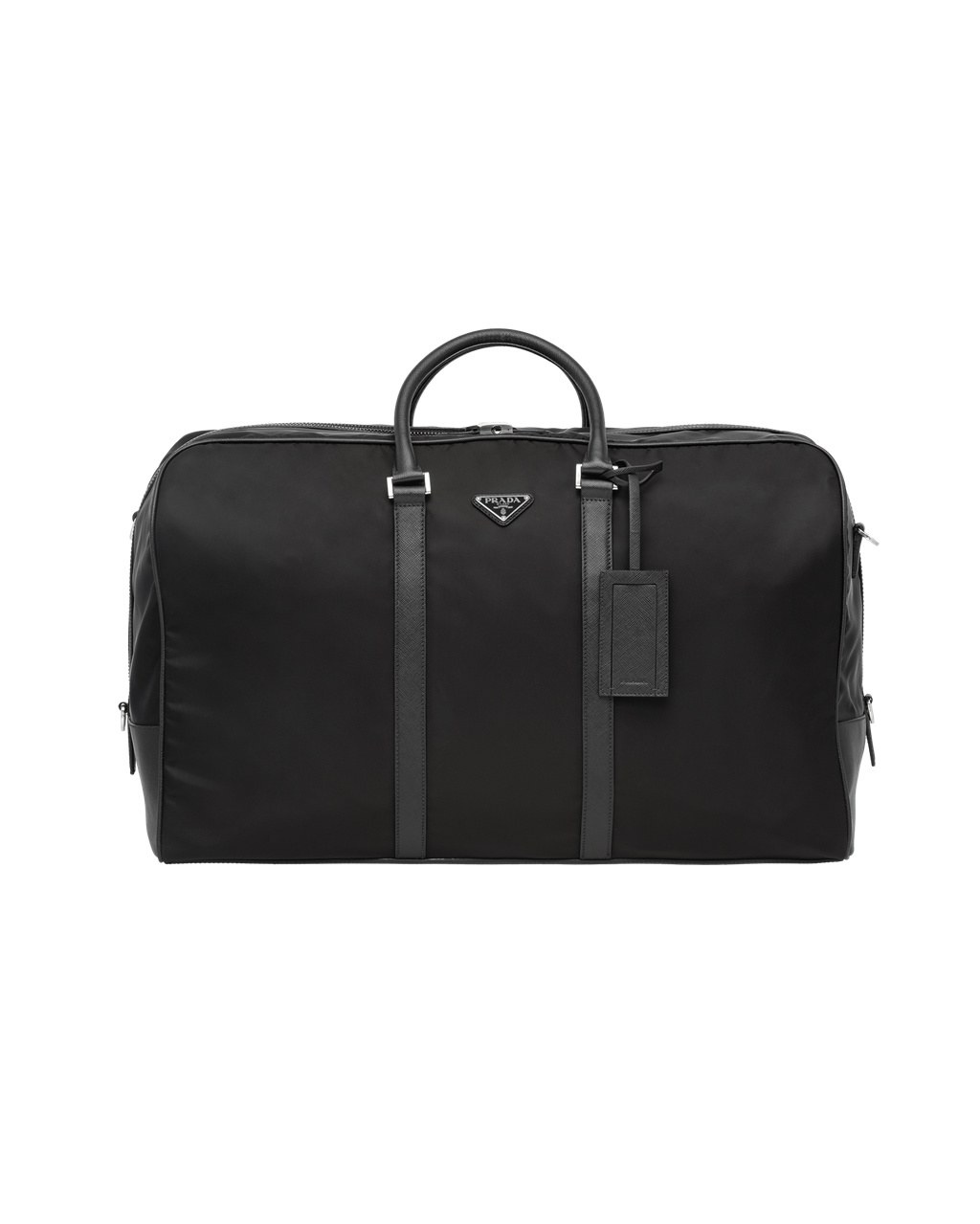 Prada Re-nylon And Saffiano Leather Duffle Bag Black | 2604GHDSC