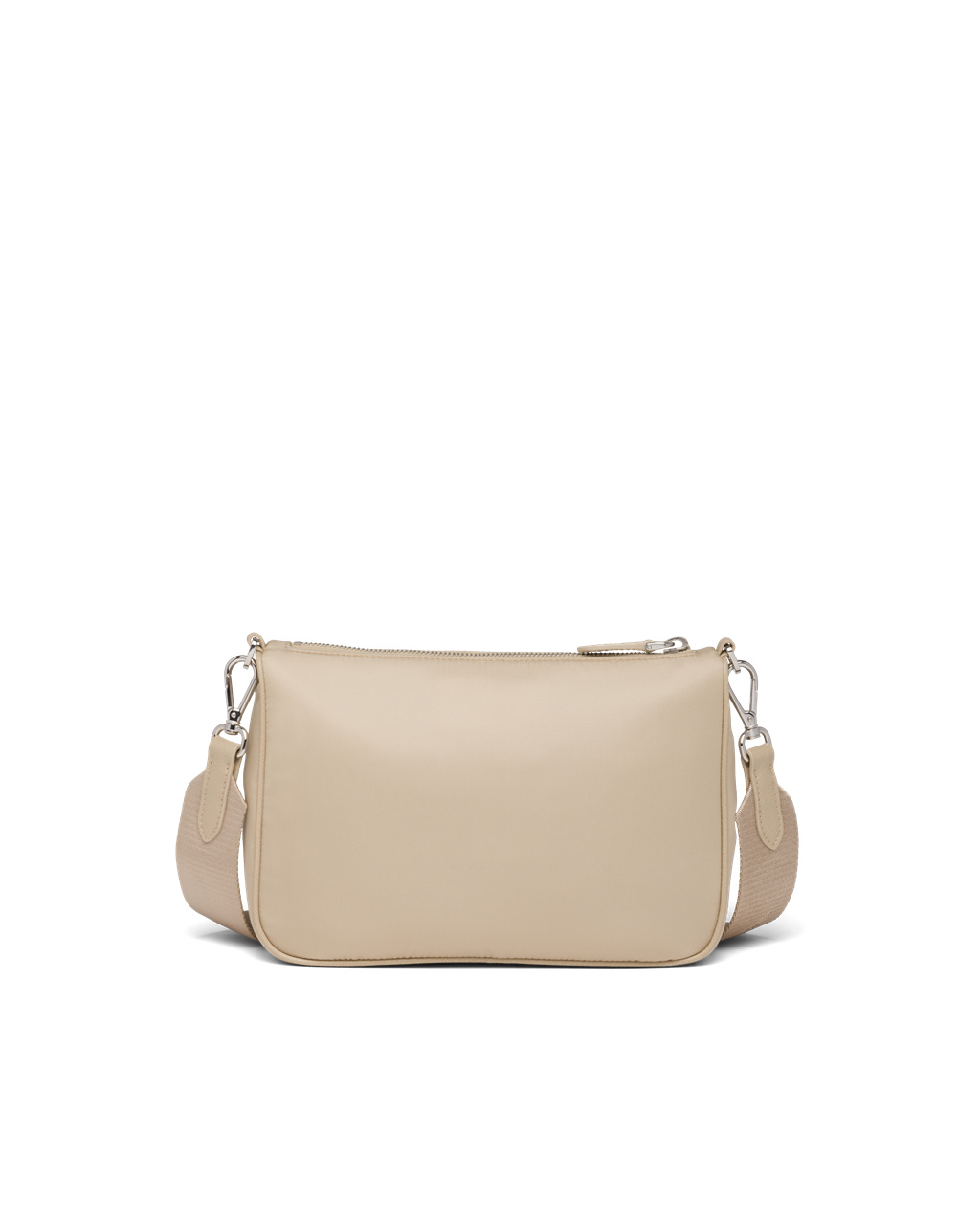 Prada Re-nylon And Saffiano Leather Shoulder Bag Desert Beige | 1248YPADG